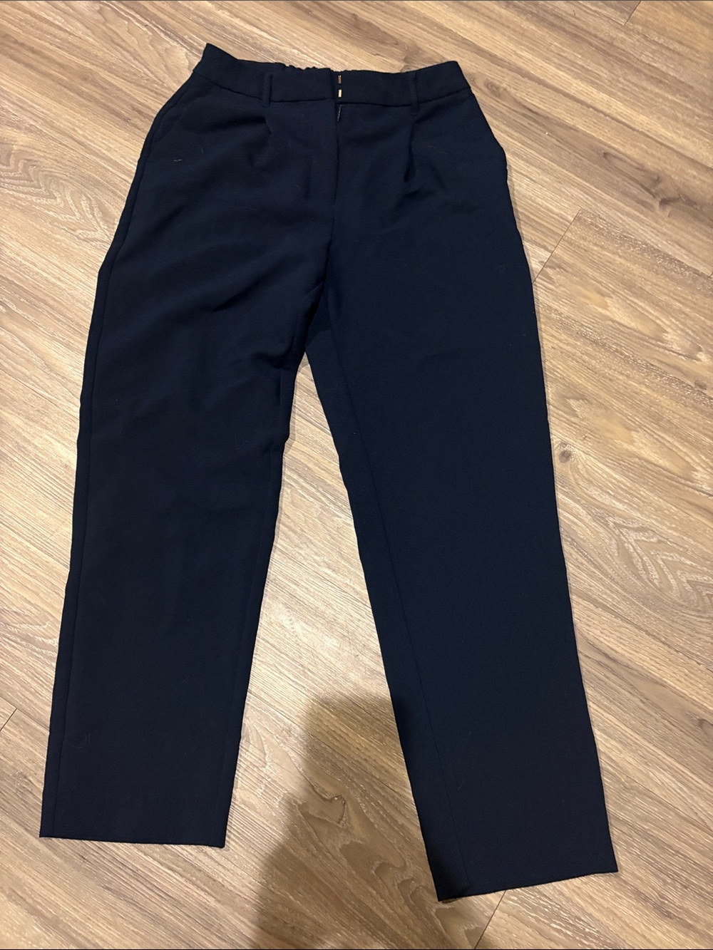 Old Navy Women's Black Tailored Straight-Leg Trousers